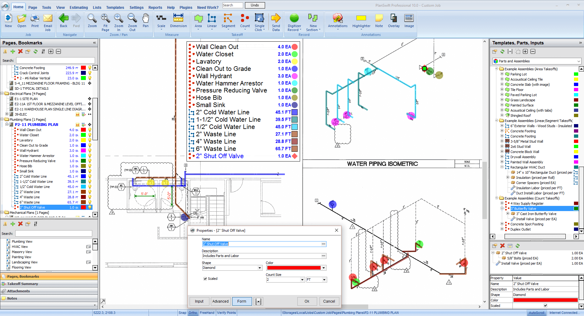 Plumbing company software