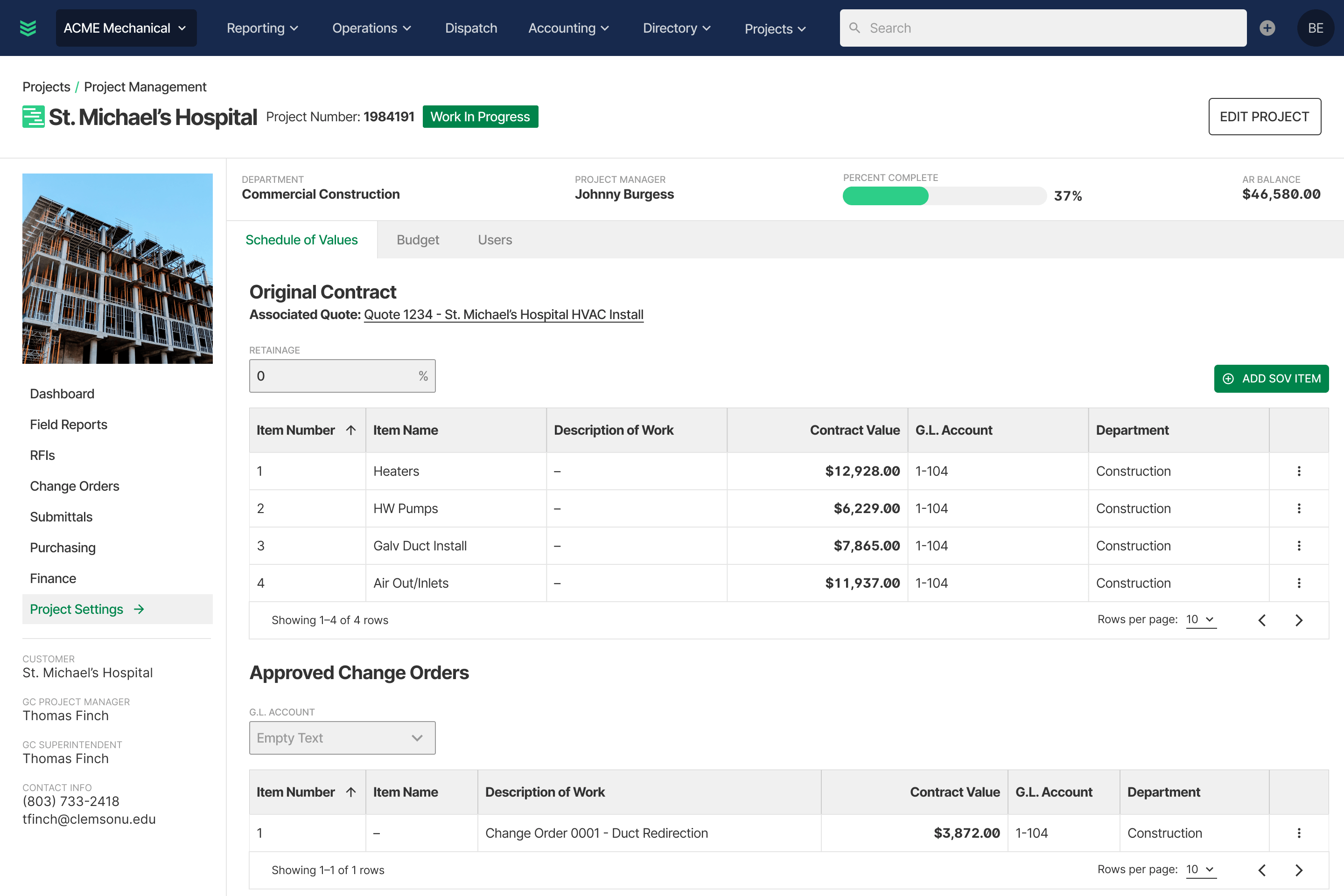 Invoicing plumbing servicetitan estimating contractor